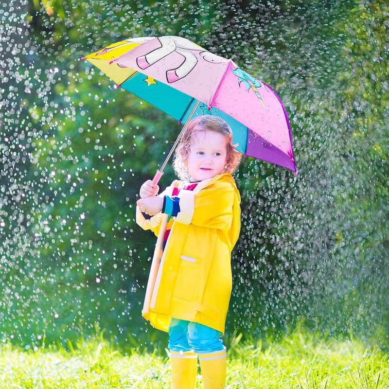 EAONE Kids Umbrella, Windproof Auto Open Stick Umbrellas for Rain Toddler Girls Boys… - Image 4